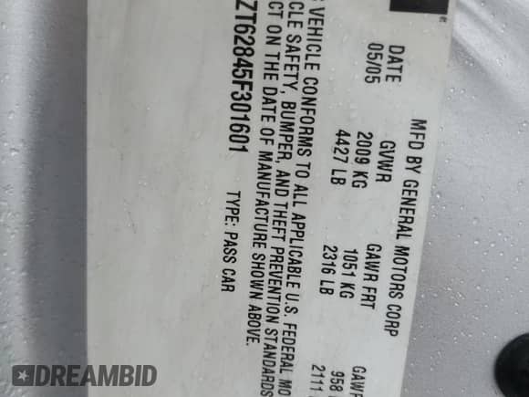 2005 Chevrolet Malibu Maxx LS с VIN 1G1ZT62845F301601, выставлен на аукционе Copart как лот 46142835 с пробегом 161 367 миль миль и Чистый • Clean title. История ставок и продаж доступна на DreamBid. Изображение 12.