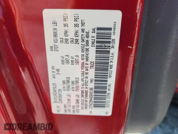 ✅ 2006 Dodge Dakota ST • VIN: 1D7HE28N46S645186 • Lot: 81959105. Wystawiony na Copart z przebiegiem 189 640 mil. Bezpłatny archiwum sprzedaży aukcyjnych z USA i szczegółowy raport historii pojazdu na DreamBid. Zdjęcie 12.