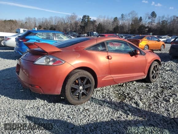 ✅ 2008 Mitsubishi Eclipse GS • VIN: 4A3AK64F78E020970 • Lot: 42547865. Wystawiony na Copart z przebiegiem Nie podano. Bezpłatny archiwum sprzedaży aukcyjnych z USA i szczegółowy raport historii pojazdu na DreamBid. Zdjęcie 3.