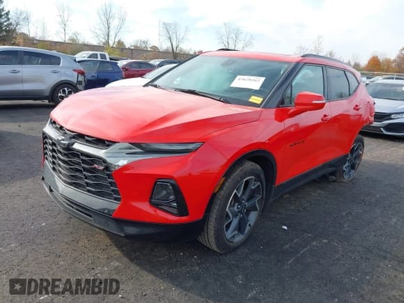 ✅ 2020 Chevrolet Blazer RS • VIN: 3GNKBERS0LS632473 • Lot: 43620262. Listed on IAAI with 81,340 mi. Free auction sales archive from the USA and detailed vehicle history report at DreamBid. Image 2.