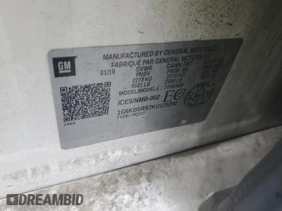 ✅ 2019 Cadillac CT6 Luxury AWD • VIN: 1G6KB5RS7KU125290 • Lot: 90237575. Wystawiony na Copart z przebiegiem 116 137 mil. Bezpłatny archiwum sprzedaży aukcyjnych z USA i szczegółowy raport historii pojazdu na DreamBid. Zdjęcie 12.