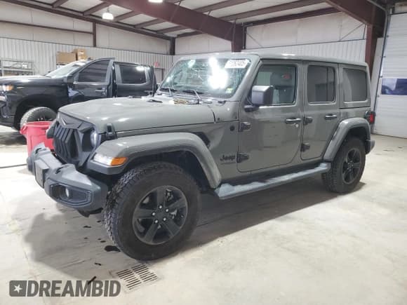 ✅ 2021 Jeep Wrangler Unlimited Sahara • VIN: 1C4HJXEGXMW626799 • Lot: 51262405. Listed on Copart with 32,918 mi. Free auction sales archive from the USA and detailed vehicle history report at DreamBid. Image 1.