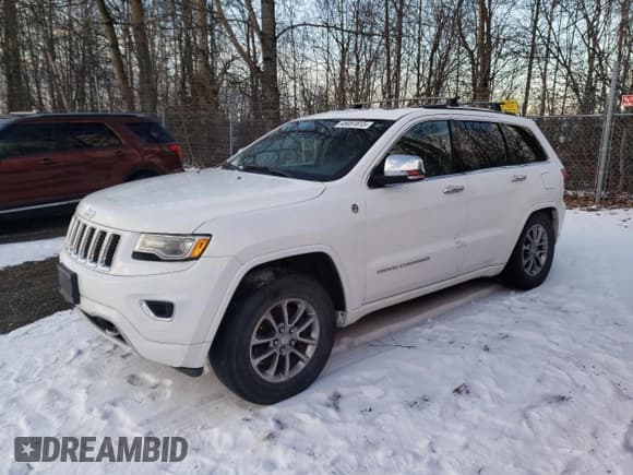 ✅ 2015 Jeep Grand Cherokee Overland • VIN: 1C4RJFCM0FC782670 • Lot: 45051815. Listed on Copart with 108,094 mi. Free auction sales archive from the USA and detailed vehicle history report at DreamBid. Image 1.