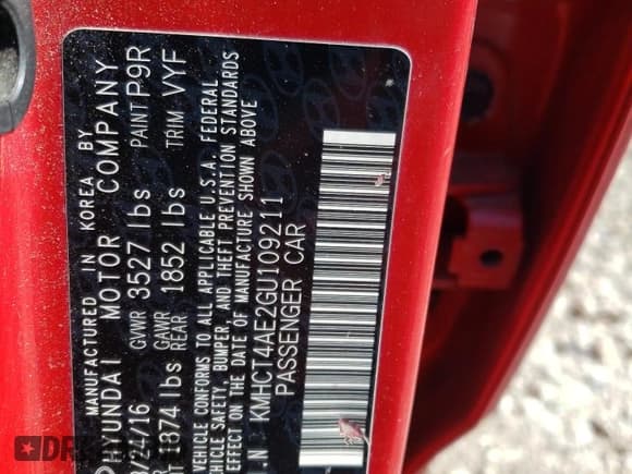 ✅ 2016 Hyundai Accent SE • VIN: KMHCT4AE2GU109211 • Лот: 46590744. Опубликован ранее на Copart с пробегом 67 341 миль. Бесплатный доступ к архиву аукционных продаж из США и подробный отчёт об истории автомобиля на DreamBid. Изображение 12.