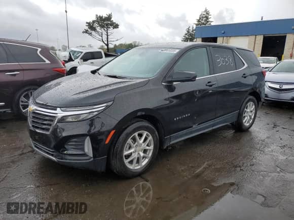 2022 Chevrolet Equinox LT with VIN 2GNAXKEV5N6123038, listed as a Copart auction lot 83865835 with 46,141 mi miles and Salvage title. Bid and sale history available at DreamBid. Image 1.