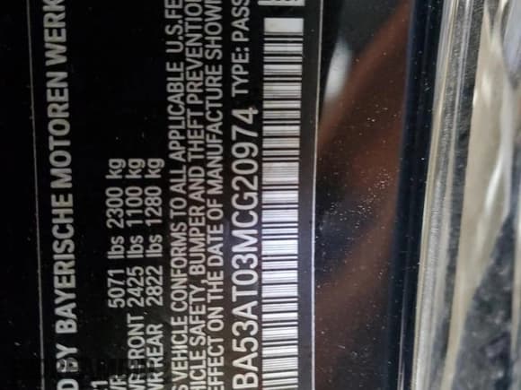 ✅ 2021 BMW 4 Series M440i • VIN: WBA53AT03MCG20974 • Lot: 87073874. Wystawiony na Copart z przebiegiem 22 801 mil. Bezpłatny archiwum sprzedaży aukcyjnych z USA i szczegółowy raport historii pojazdu na DreamBid. Zdjęcie 13.