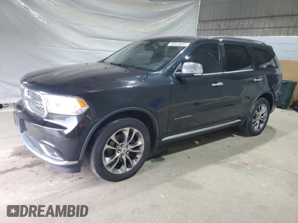 ✅ 2014 Dodge Durango Citadel • VIN: 1C4RDJEG0EC520681 • Lot: 90825835. Listed on Copart with 175,063 mi. Free auction sales archive from the USA and detailed vehicle history report at DreamBid. Image 1.