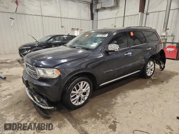 ✅ 2014 Dodge Durango Citadel • VIN: 1C4RDJEGXEC978468 • Lot: 91618895. Listed on Copart with 193,236 mi. Free auction sales archive from the USA and detailed vehicle history report at DreamBid. Image 1.