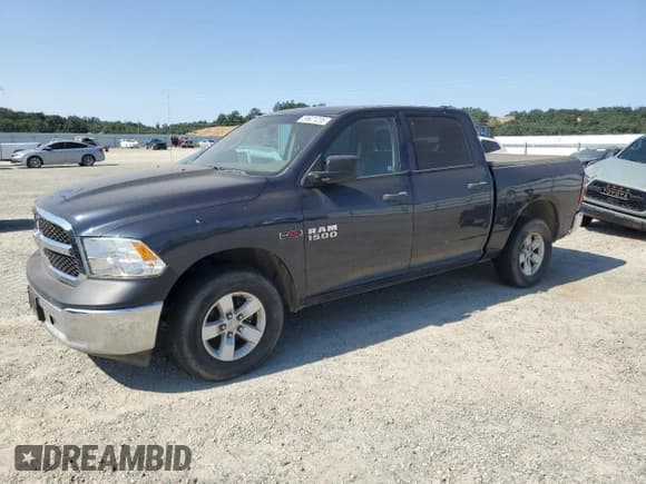 ✅ 2018 Ram 1500 Tradesman • VIN: 1C6RR7KM7JS267879 • Lot: 59971235. Listed on Copart with 150,651 mi. Free auction sales archive from the USA and detailed vehicle history report at DreamBid. Image 1.