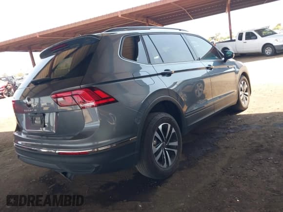 ✅ 2023 Volkswagen Tiguan S • VIN: 3VVRB7AX1PM110618 • Lot: 42750580. Listed on IAAI with 16,195 mi. Free auction sales archive from the USA and detailed vehicle history report at DreamBid. Image 4.