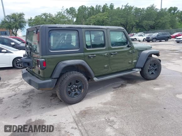 ✅ 2021 Jeep Wrangler Unlimited Sport S • VIN: 1C4HJXDNXMW553207 • Lot: 42791218. Listed on IAAI with 69,770 mi. Free auction sales archive from the USA and detailed vehicle history report at DreamBid. Image 4.