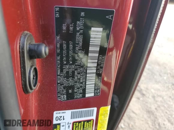 ✅ 2016 Toyota Sienna XLE • VIN: 5TDYK3DC0GS734521 • Lot: 83792655. Listed on Copart with 97,353 mi. Free auction sales archive from the USA and detailed vehicle history report at DreamBid. Image 13.