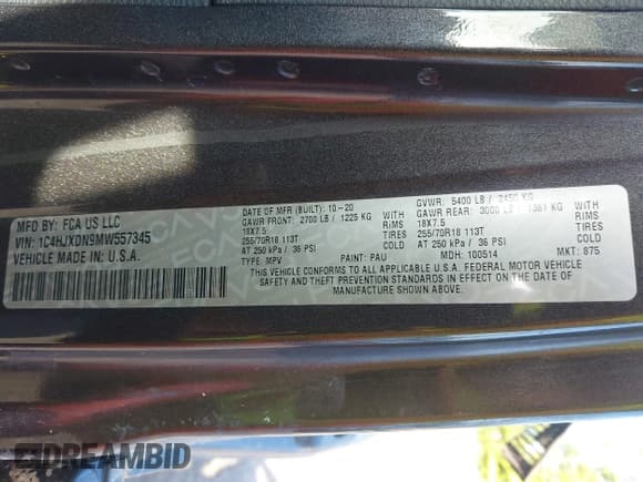 ✅ 2021 Jeep Wrangler Unlimited Willys • VIN: 1C4HJXDN9MW557345 • Лот: 43190776. Опубликован ранее на IAAI с пробегом 88 235 миль. Бесплатный доступ к архиву аукционных продаж из США и подробный отчёт об истории автомобиля на DreamBid. Изображение 9.