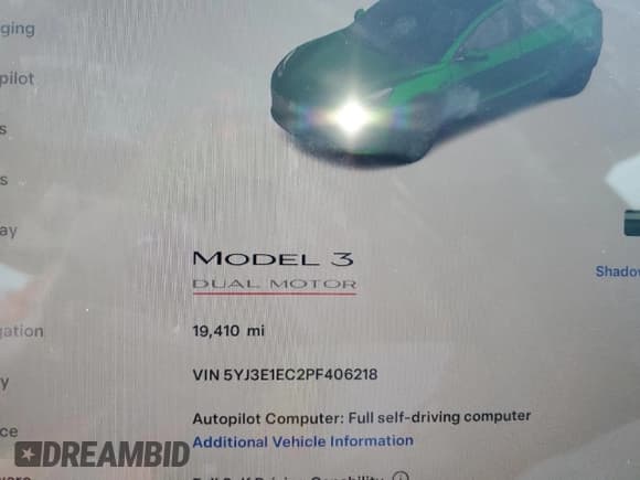 ✅ 2023 Tesla Model 3 Performance • VIN: 5YJ3E1EC2PF406218 • Lot: 51257664. Wystawiony na Copart z przebiegiem 19 410 mil. Bezpłatny archiwum sprzedaży aukcyjnych z USA i szczegółowy raport historii pojazdu na DreamBid. Zdjęcie 9.