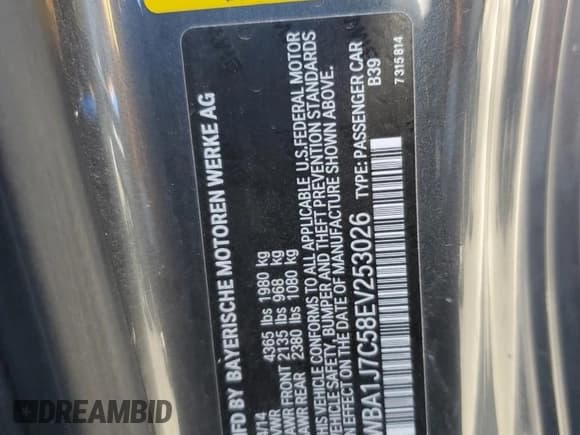 ✅ 2014 BMW 2 Series M235i • VIN: WBA1J7C58EV253026 • Lot: 83981165. Wystawiony na Copart z przebiegiem 74 546 mil. Bezpłatny archiwum sprzedaży aukcyjnych z USA i szczegółowy raport historii pojazdu na DreamBid. Zdjęcie 13.