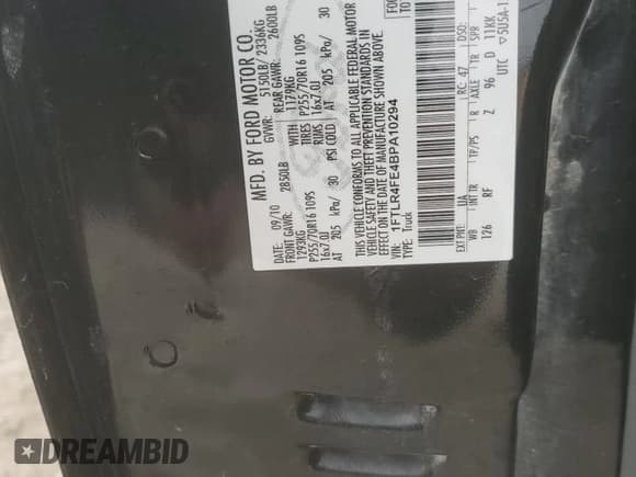 ✅ 2011 Ford Ranger XLT • VIN: 1FTLR4FE4BPA10294 • Лот: 90609535. Опубликован ранее на Copart с пробегом 119 741 миль. Бесплатный доступ к архиву аукционных продаж из США и подробный отчёт об истории автомобиля на DreamBid. Изображение 12.