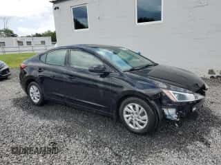 2020 Hyundai Elantra SE with VIN 5NPD74LF1LH616690, listed as a Copart auction lot 60151175 with 27,235 mi miles and Salvage title. Bid and sale history available at DreamBid. Image 4.