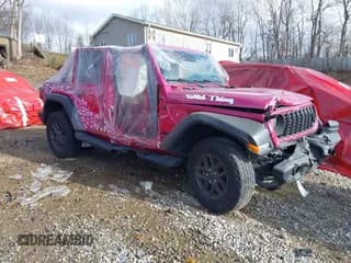 ✅ 2024 Jeep Wrangler Sport S • VIN: 1C4PJXDG7RW320244 • Lot: 43091696. Listed on IAAI with 16,095 mi. Free auction sales archive from the USA and detailed vehicle history report at DreamBid. Image 1.