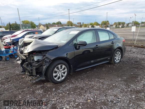 ✅ 2023 Toyota Corolla Hybrid LE • VIN: JTDBDMHE6PJ003512 • Lot: 43488302. Wystawiony na IAAI z przebiegiem 54 592 mil. Bezpłatny archiwum sprzedaży aukcyjnych z USA i szczegółowy raport historii pojazdu na DreamBid. Zdjęcie 2.