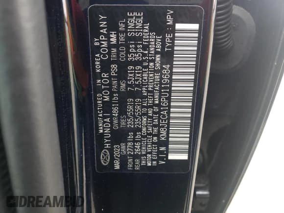 ✅ 2023 Hyundai Tucson Limited • VIN: KM8JECA16PU119684 • Lot: 40385104. Wystawiony na Copart z przebiegiem 11 636 mil. Bezpłatny archiwum sprzedaży aukcyjnych z USA i szczegółowy raport historii pojazdu na DreamBid. Zdjęcie 14.