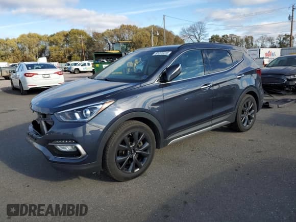 ✅ 2017 Hyundai Santa Fe Ultimate • VIN: 5XYZWDLA3HG469154 • Lot: 91375315. Listed on Copart with 136,432 mi. Free auction sales archive from the USA and detailed vehicle history report at DreamBid. Image 1.