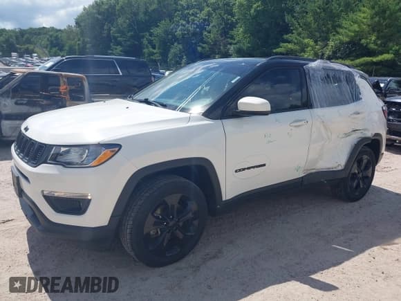 ✅ 2018 Jeep Compass Latitude • VIN: 3C4NJDBB9JT457791 • Lot: 43026669. Listed on IAAI with 103,309 mi. Free auction sales archive from the USA and detailed vehicle history report at DreamBid. Image 2.