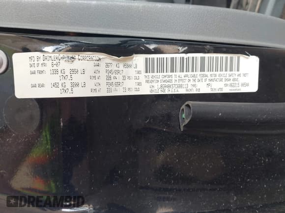 ✅ 2007 Jeep Grand Cherokee Laredo • VIN: 1J8GR48K57C688113 • Lot: 43520723. Wystawiony na IAAI z przebiegiem 175 235 mil. Bezpłatny archiwum sprzedaży aukcyjnych z USA i szczegółowy raport historii pojazdu na DreamBid. Zdjęcie 9.