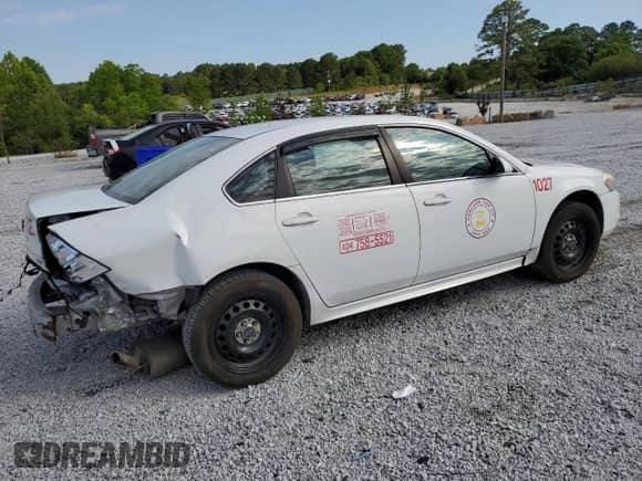 2015 Chevrolet Impala Police Police с VIN 2G1WD5E38F1159448, выставлен на аукционе Copart как лот 57712885 с пробегом 226 647 миль миль и Списание • Salvage title. История ставок и продаж доступна на DreamBid. Изображение 3.