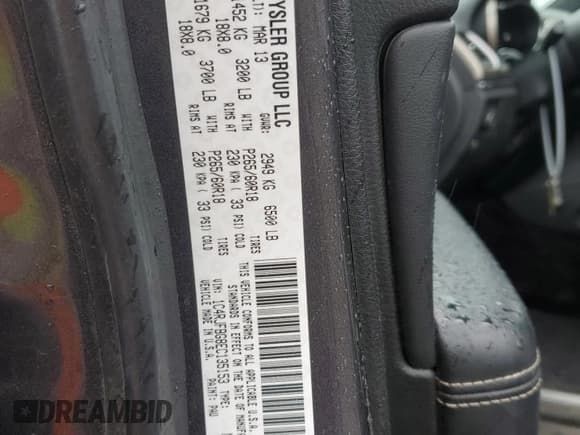 ✅ 2014 Jeep Grand Cherokee Limited • VIN: 1C4RJFBG8EC135153 • Lot: 90952805. Listed on Copart with 122,275 mi. Free auction sales archive from the USA and detailed vehicle history report at DreamBid. Image 13.