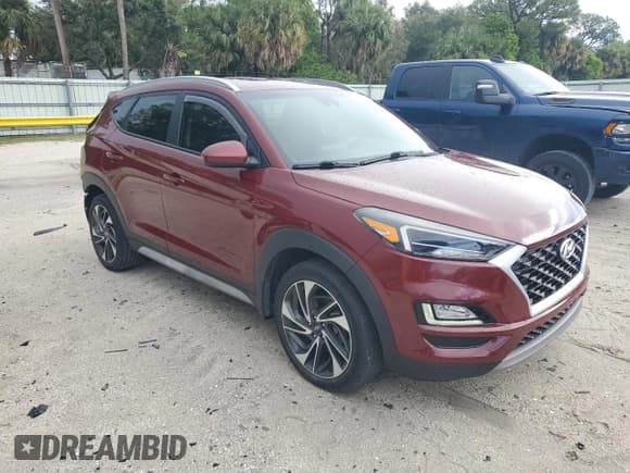 ✅ 2020 Hyundai Tucson Ultimate • VIN: KM8J3CAL7LU262399 • Lot: 84913595. Listed on Copart with 54,336 mi. Free auction sales archive from the USA and detailed vehicle history report at DreamBid. Image 4.