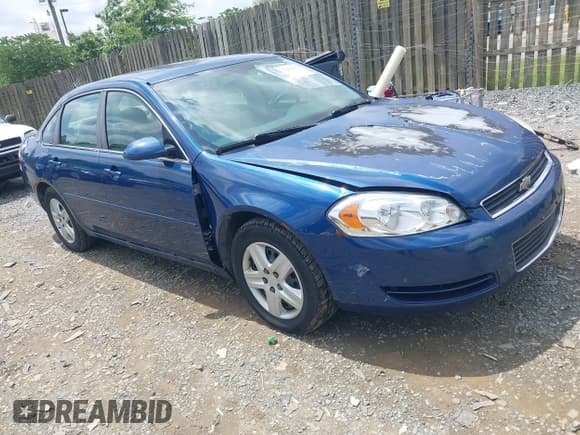 ✅ 2006 Chevrolet Impala LS • VIN: 2G1WB58K569371685 • Lot: 42469983. Listed on IAAI with 176,068 mi. Free auction sales archive from the USA and detailed vehicle history report at DreamBid. Image 1.