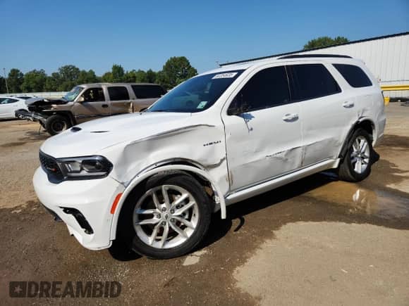 2025 Dodge Durango R/T Plus with VIN 1C4SDJCT4SC523225, listed as a Copart auction lot 80354635 with 215 mi miles and Salvage title. Bid and sale history available at DreamBid. Image 1.