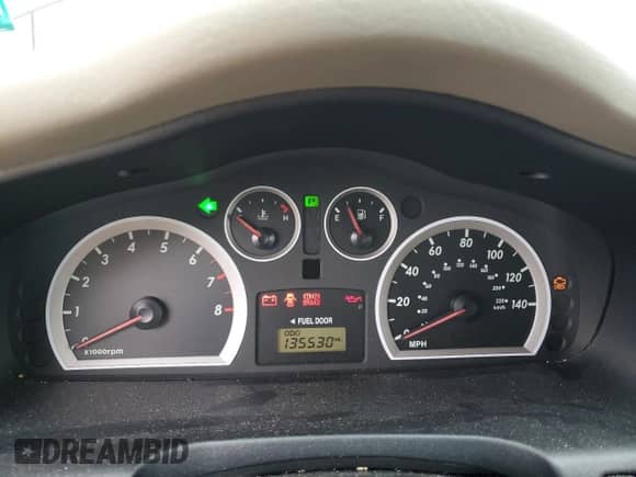 2006 Hyundai Santa Fe GLS with VIN KM8SC13D16U037513, listed as a Copart auction lot 45058405 with 135,530 mi miles and Salvage title. Bid and sale history available at DreamBid. Image 9.