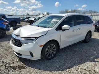 ✅ 2024 Honda Odyssey EX-L • VIN: 5FNRL6H6XRB073076 • Lot: 84347265. Listed on Copart with 37,918 mi. Free auction sales archive from the USA and detailed vehicle history report at DreamBid. Image 1.