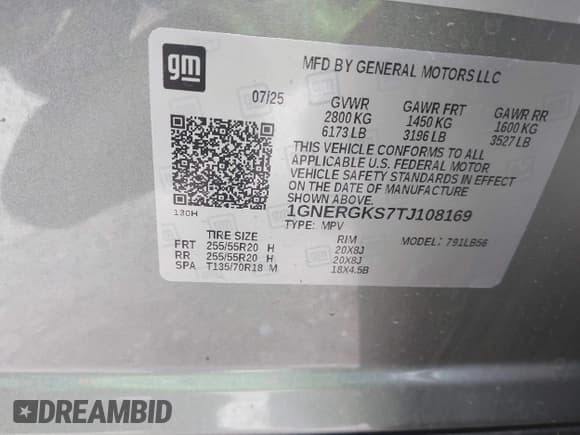 ✅ 2026 Chevrolet Traverse FWD LT • VIN: 1GNERGKS7TJ108169 • Lot: 43278919. Wystawiony na IAAI z przebiegiem Nie podano. Bezpłatny archiwum sprzedaży aukcyjnych z USA i szczegółowy raport historii pojazdu na DreamBid. Zdjęcie 9.