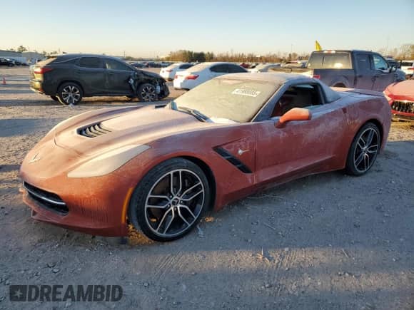 2015 Chevrolet Corvette Z51 2LT z VIN 1G1YK3D71F5111912, wystawiony jako Copart lot #41988085 z przebiegiem Nie podano mil oraz Nie do naprawy • Non repairable. Historia ofert i sprzedaży dostępna na DreamBid. Obrazek 1.