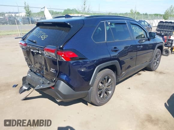 ✅ 2024 Toyota RAV4 Hybrid XLE Premium • VIN: JTMB6RFV3RJ041700 • Lot: 42171568. Listed on IAAI with 10,452 mi. Free auction sales archive from the USA and detailed vehicle history report at DreamBid. Image 4.