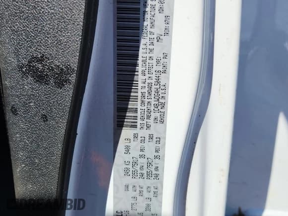 ✅ 2017 Jeep Wrangler Unlimited Sport • VIN: 1C4BJWDG4HL504416 • Lot: 69378575. Listed on Copart with 96,744 mi. Free auction sales archive from the USA and detailed vehicle history report at DreamBid. Image 13.