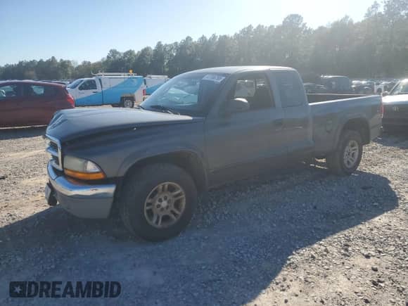 2003 Dodge Dakota SLT with VIN 1D7HL42X13S367631, listed as a Copart auction lot 47706795 with 202,616 mi miles and Salvage title. Bid and sale history available at DreamBid. Image 1.