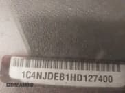 ✅ 2017 Jeep Compass High Altitude • VIN: 1C4NJDEB1HD127400 • Lot: 43729893. Wystawiony na IAAI z przebiegiem 91 821 mil. Bezpłatny archiwum sprzedaży aukcyjnych z USA i szczegółowy raport historii pojazdu na DreamBid. Zdjęcie 9.
