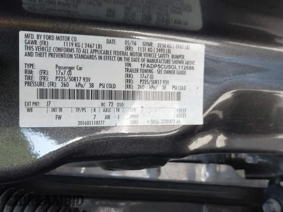 ✅ 2016 Ford C-Max SEL • VIN: 1FADP5CU5GL112686 • Lot: 42009055. Wystawiony na IAAI z przebiegiem 146 300 mil. Bezpłatny archiwum sprzedaży aukcyjnych z USA i szczegółowy raport historii pojazdu na DreamBid. Zdjęcie 9.