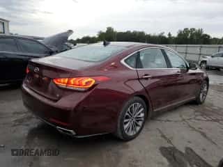 2015 Hyundai Genesis 3.8L z VIN KMHGN4JE3FU017485, wystawiony jako Copart lot #74071994 z przebiegiem 52 564 mil mil oraz Szkoda całkowita • Salvage title. Historia ofert i sprzedaży dostępna na DreamBid. Obrazek 3.