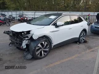 ✅ 2021 Volkswagen ID.4 Pro S • VIN: WVGUNPE25MP060595 • Лот: 43441280. Опубликован ранее на IAAI с пробегом 74 035 миль. Бесплатный доступ к архиву аукционных продаж из США и подробный отчёт об истории автомобиля на DreamBid. Изображение 2.