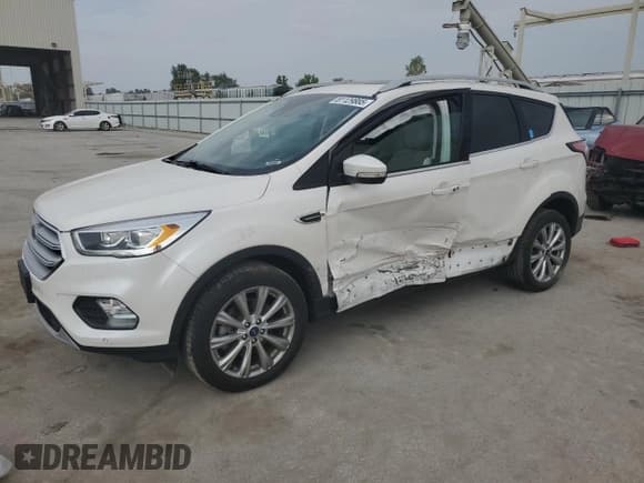 ✅ 2018 Ford Escape Titanium • VIN: 1FMCU9J98JUB25367 • Lot: 81129885. Listed on Copart with 49,037 mi. Free auction sales archive from the USA and detailed vehicle history report at DreamBid. Image 1.