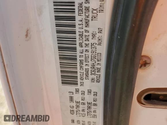 ✅ 2016 Ram 2500 Tradesman • VIN: 3C6UR4HJ7GG191375 • Lot: 66530665. Wystawiony na Copart z przebiegiem 168 666 mil. Bezpłatny archiwum sprzedaży aukcyjnych z USA i szczegółowy raport historii pojazdu na DreamBid. Zdjęcie 12.