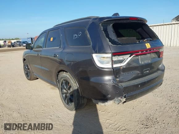 ✅ 2017 Dodge Durango GT • VIN: 1C4RDHDG8HC774623 • Lot: 42873049. Listed on IAAI with Not provided. Free auction sales archive from the USA and detailed vehicle history report at DreamBid. Image 3.