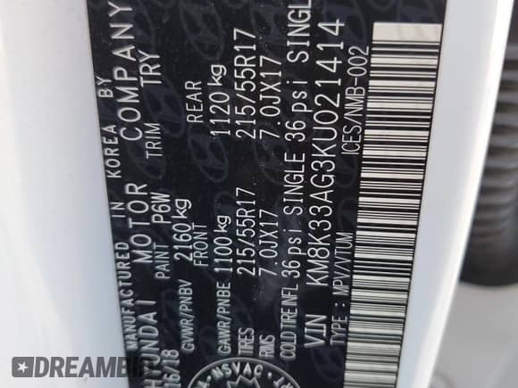 2019 Hyundai Kona Limited z VIN KM8K33AG3KU021414, wystawiony jako Copart lot #71001535 z przebiegiem 51 782 mil mil oraz Szkoda całkowita • Salvage title. Historia ofert i sprzedaży dostępna na DreamBid. Obrazek 12.