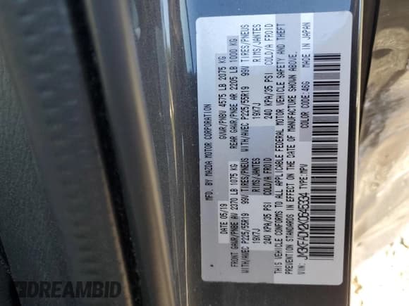 ✅ 2019 Mazda CX-5 Grand Touring • VIN: JM3KFADM2K0645334 • Lot: 84064215. Listed on Copart with 115,014 mi. Free auction sales archive from the USA and detailed vehicle history report at DreamBid. Image 13.