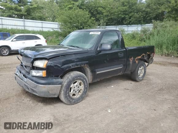 2004 Chevrolet Silverado 1500 Work Truck z VIN 1GCEK14V64Z133889, wystawiony jako Copart lot #67903994 z przebiegiem 118 023 mil mil oraz Czysty tytuł • Clean title. Historia ofert i sprzedaży dostępna na DreamBid. Obrazek 1.