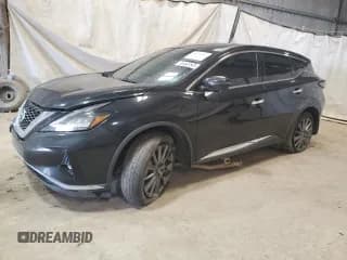 ✅ 2021 Nissan Murano SV • VIN: 5N1AZ2BJ4MC129760 • Лот: 87275535. Опубликован ранее на Copart с пробегом 56 993 миль. Бесплатный доступ к архиву аукционных продаж из США и подробный отчёт об истории автомобиля на DreamBid. Изображение 1.